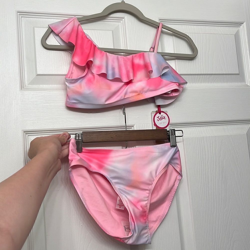 Girls Justice Extra Large Pink Bikini